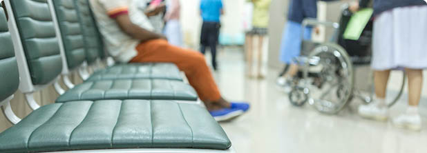 Waiting seats for patients in the hospital