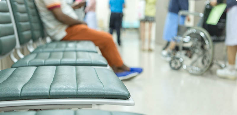 Waiting seats for patients in the hospital