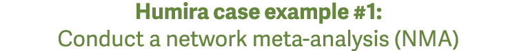 Humira case example #1: Conduct a network meta-analysis (NMA)